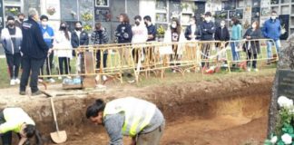 Neste primeira xeira do Plan Cuadrienal, enfocouse o traballo, alén de en Vilagarcía, nas fosas de Crecente e na análise dos restos que foran exhumados en 2018 en Aranga. USC