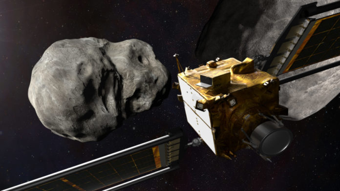 DART é a primeira misión de proba para cambiar o curso dun asteroide. Crédito: NASA / Johns Hopkins APL