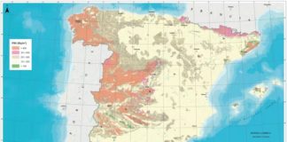 Mapa do potencial de radon en España. Consello de Seguridade Nuclear
