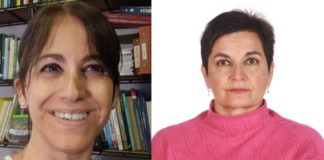 Á esquerda, Cristina Caruncho. Á dereita, Montserrat Díaz-Raviña.