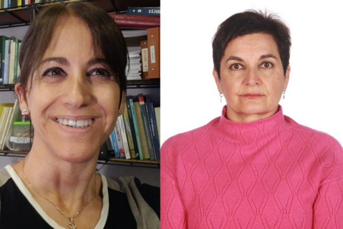 Á esquerda, Cristina Caruncho. Á dereita, Montserrat Díaz-Raviña.