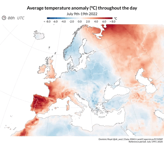 A vaga de calor de xullo en Galicia en datos: catro graos de diferencia nas mínimas históricas