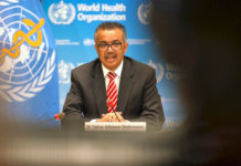 O director xeral da Organización Mundial da Saúde (OMS), Tedros Adhanom Ghebreyesus