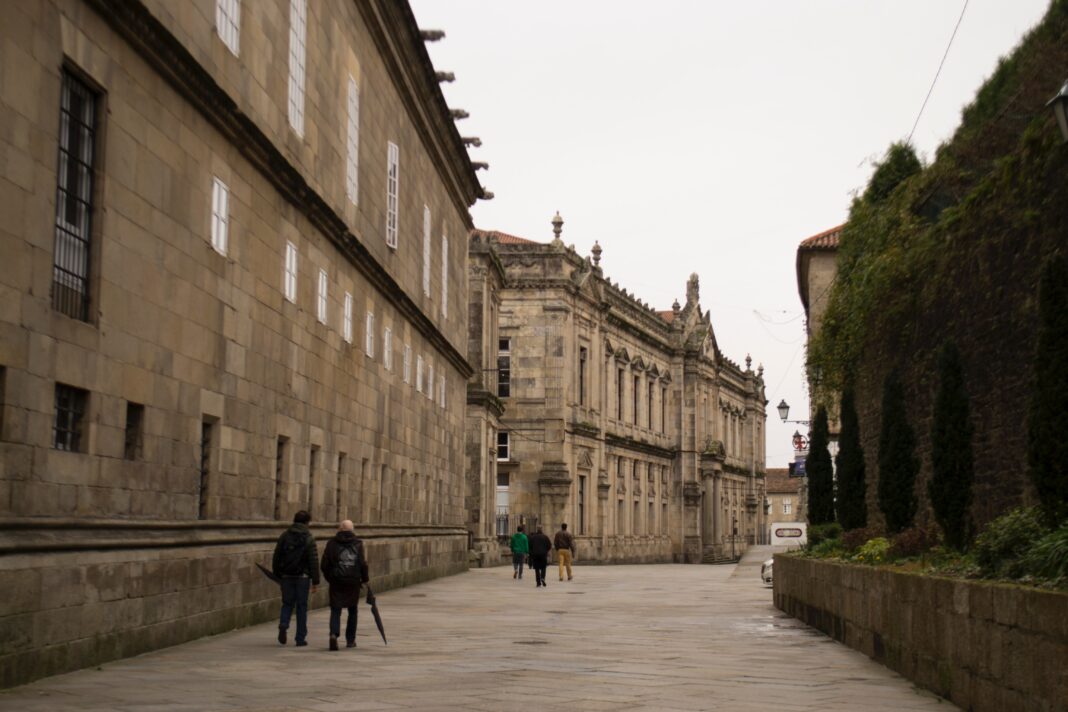 Rúas de Santiago de Compostela.