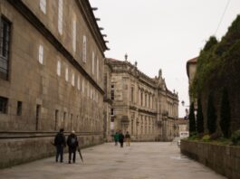 Rúas de Santiago de Compostela.