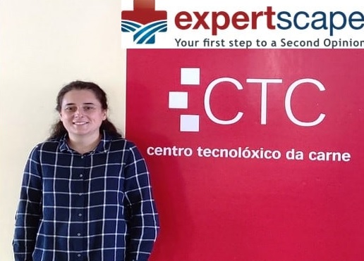 A investigadora Mirian Pateiro, nunha imaxe difundida polo Centro Tecnolóxico da Carne na súa canle de Facebook.