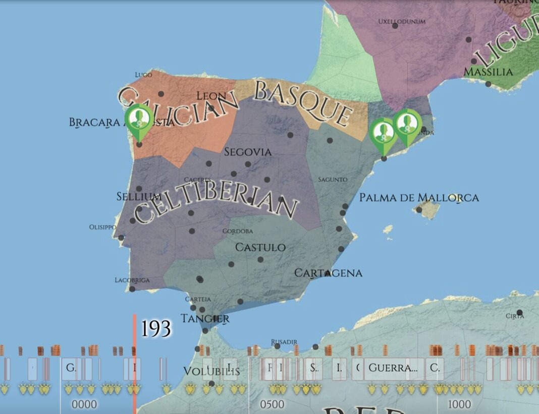 Chronos ofrece mapas interactivos para viaxar ao pasado e descubrir eventos históricos, personaxes e batallas.