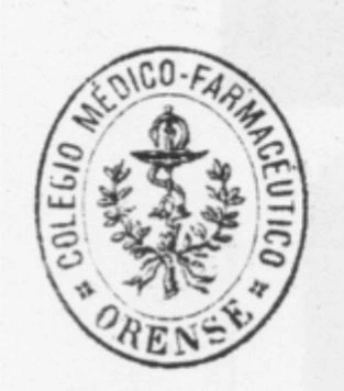 Selo do Colexio Médico-Farmacéutico (1886)