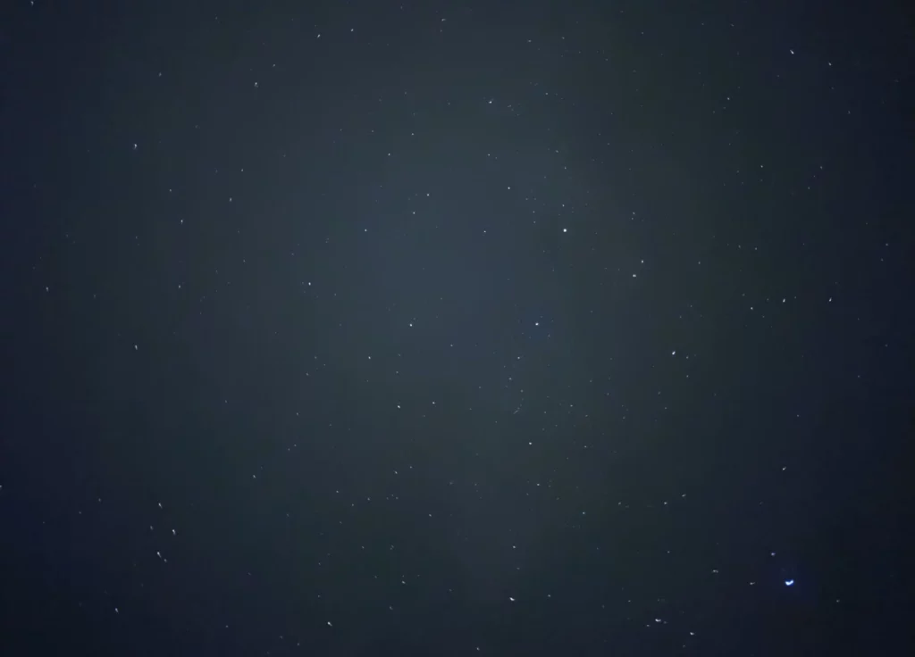 A noite estrelada na madrugada do 14 de agosto, dende o meu móbil.