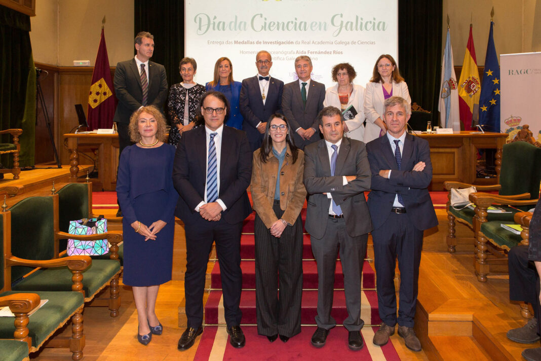 O acto do Día da Ciencia en Galicia realizouse no Salón Nobre do Colexio de Fonseca. Imaxe: RAGC