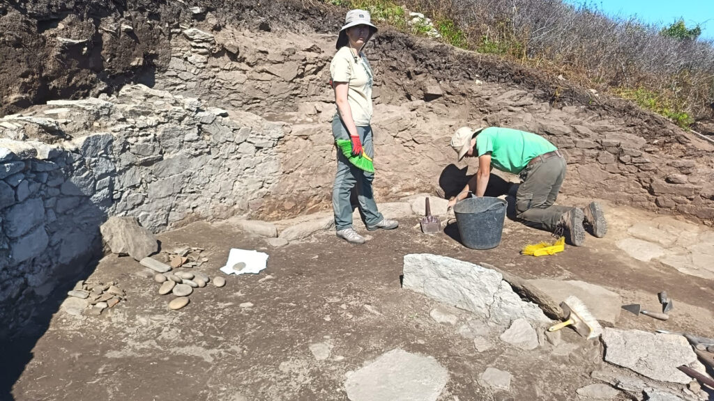 Escavación da cabana redonda. Imaxe: Xunta de Galicia