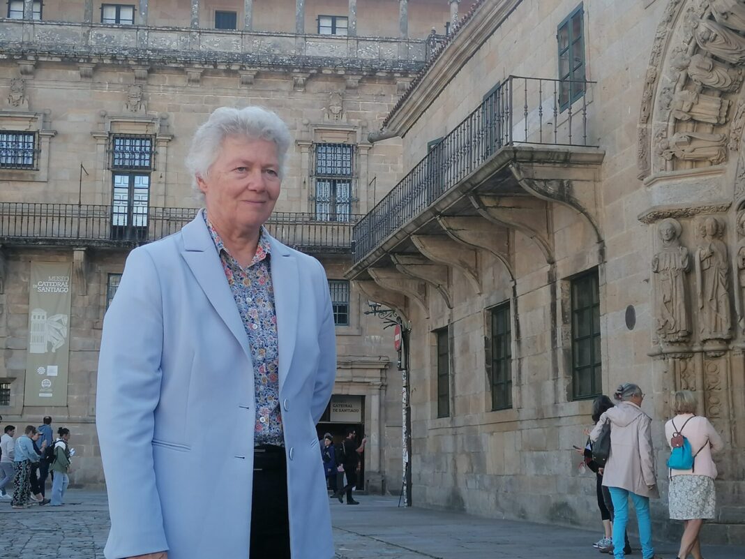 Anne L'Huillier, na súa visita a Santiago de Compostela. Imaxe: Noelia Gallego