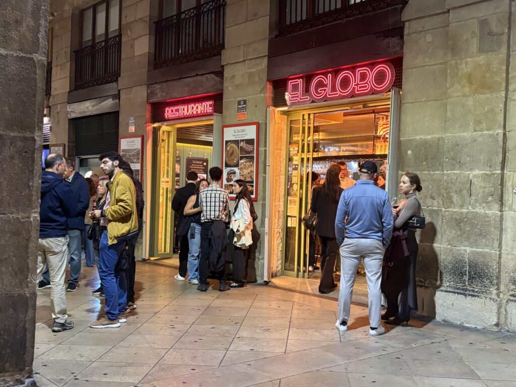Un dos sitios de 'pintxos' que probei na Praza Nova (recomendado).