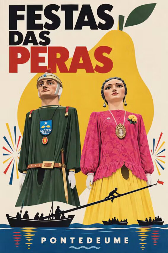 Exemplo de cartel creado con IA utilizando 'prompts' moi concretos con coñecementos de deseño gráfico. Iria María Santos López, Author provided (no reuse)